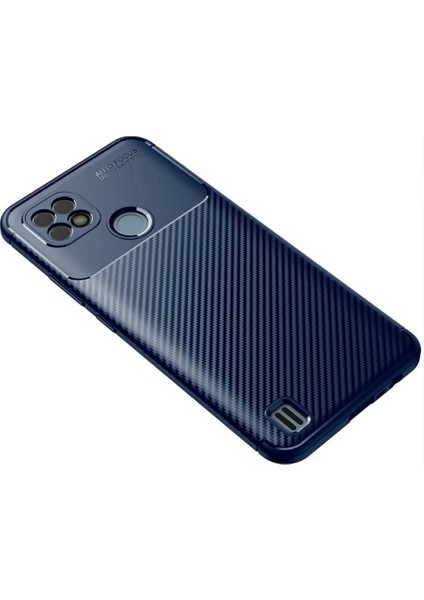 Realme C21 Kılıf Auto Focus Karbon Kapak - Lacivert fiyatları