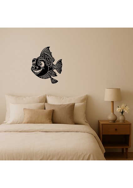 Renkli Balık Tasarımlı Dekoratif Mdf Duvar Tablosu - TOA1575-6745