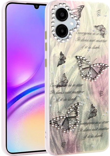Samsung Galaxy A06 Kılıf Parlak Desenli Taşlı Azn-Blade