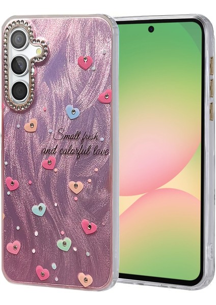 Samsung Galaxy A26 Kılıf Parlak Desenli Taşlı Azn-Blade