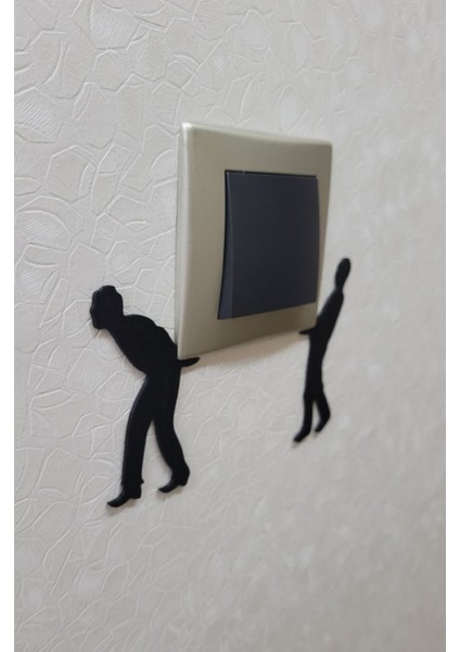 Siyah Plastik Duvar Süsü, Priz Çerçevesi ve Kenarlık Dekoru modelleri