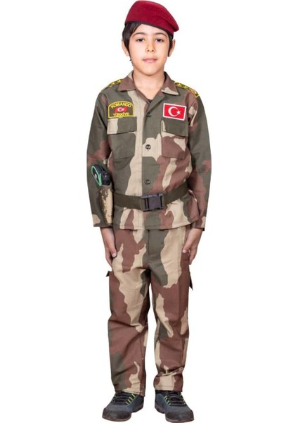 Çocuklar Için Dijital Kamuflaj Kıyafet, Kahverengi, Eğlenceli ve Rahat Tasarım modelleri