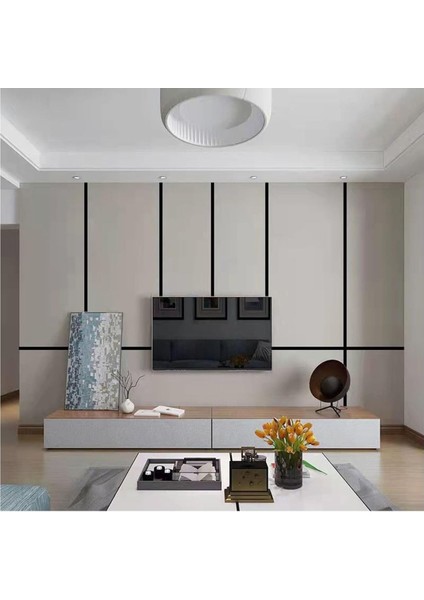 15MM x 2800MM Siyah Aynalı Pleksi Şerit, Şık ve Dayanıklı Mobilya Dekoru modelleri