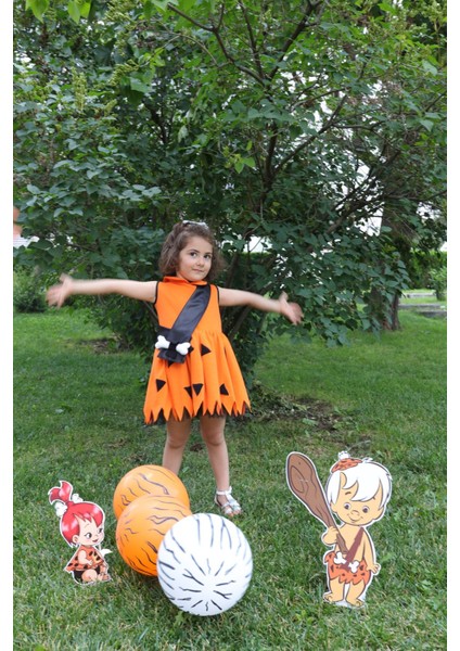 Turuncu Renkli Şık Doğum Günü Elbisesi, Çocuklar Için Özel Tasarım fiyatları