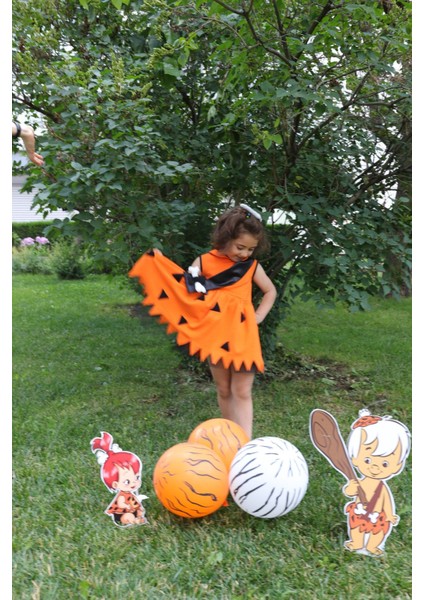 Turuncu Renkli Şık Doğum Günü Elbisesi, Çocuklar Için Özel Tasarım modelleri