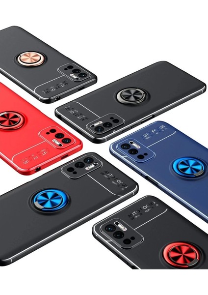 Xiaomi Redmi Note 10 5g Kılıf Range Yüzüklü Silikon - Siyah fiyatları