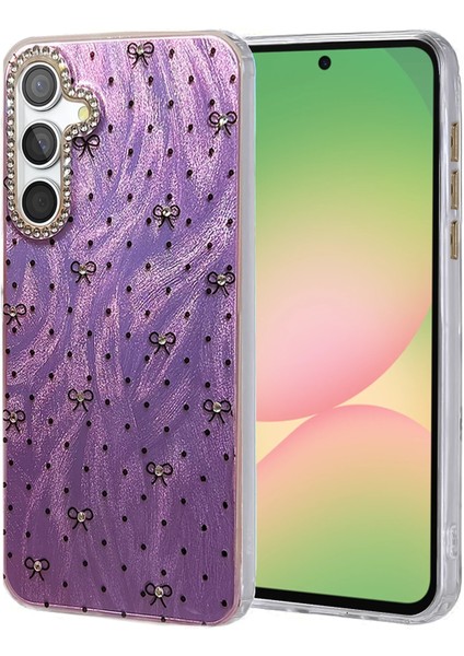 Samsung Galaxy S24 Fe Kılıf Parlak Desenli Taşlı Azn-Blade