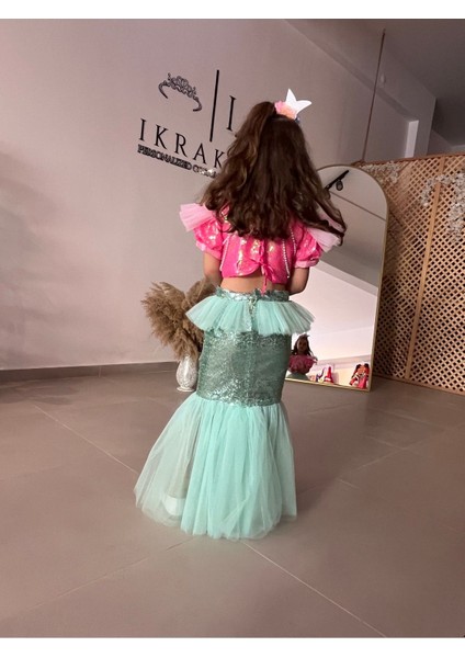 Pembe Kız Çocuk Deniz Kızı Kostümü, Yeni Model, Rüya Gibi Giyim fiyatları