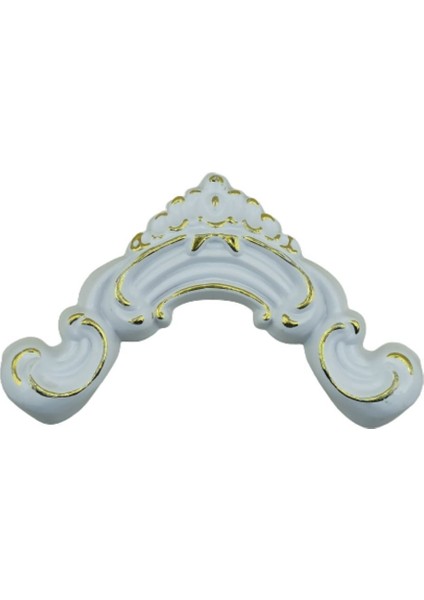 Beyaz L Köşe Duvar Çitası, 23CM Büyük Motif, 4cm Genişlik, Şık ve Dayanıklı Tasarım