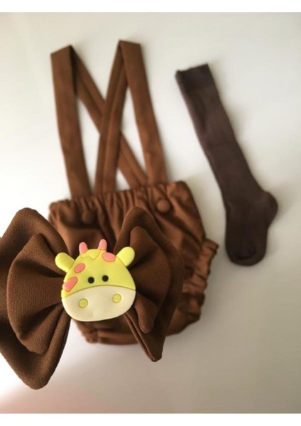 Kahverengi Safari Temalı Pastapatlatmaca ve Kostüm Seti, Eğlence ve Renkli Anlar Için