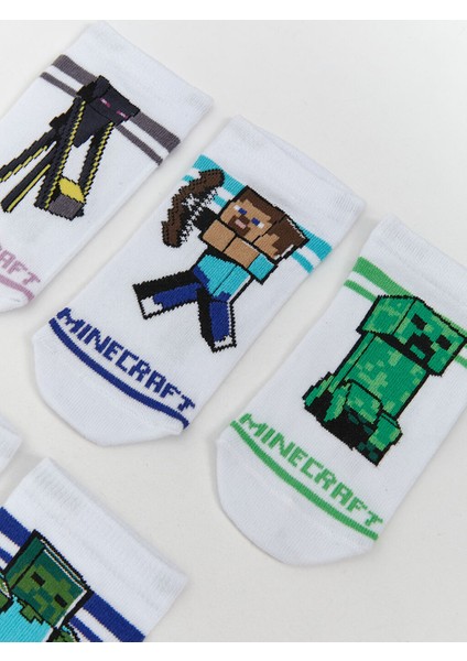 Yeni Sezon Minecraft Desenli Erkek Cocuk Patik Corap 5'li - S5Q282Z4 fiyatları