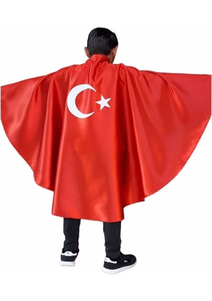 Kırmızı Ay Yıldızlı 29 Ekim Temalı Pelerin, Yeni Sezon Tasarım