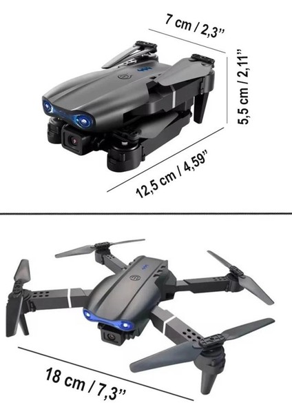 E99 Dron Katlanır Dron 200M Uçuş Mesafesi 720P HD Kamera 10-15 DK Uçuş Süresi fiyatları