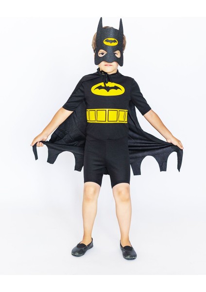 Yazlık Çocuk Yarasa Adam Pelerinli ve Maskeli Kostüm, Ev ve Bahçe Için Ideal Seçenek fırsatları