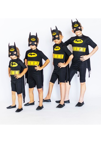 Yazlık Çocuk Yarasa Adam Pelerinli ve Maskeli Kostüm, Ev ve Bahçe Için Ideal Seçenek indirimleri