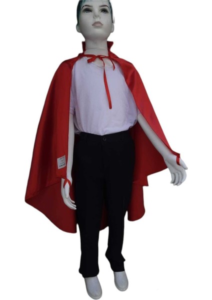 23 Nisan Temalı Kırmızı Bayrak Pelerin, Çocuklar Için Renkli ve Eğlenceli Takım modelleri