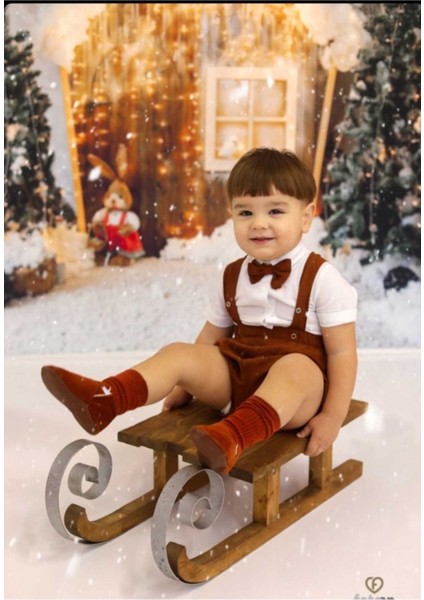 Taba Erkek Bebek Salopet, Papyon ve Çorap Takımı, Safari Temalı, Renkli ve Şık modelleri