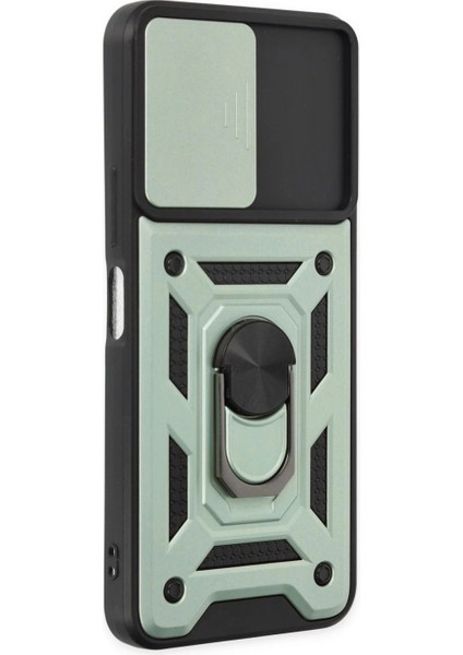 Vivo Y16 Kılıf Pars Lens Yüzüklü Silikon - Yeşil fiyatları