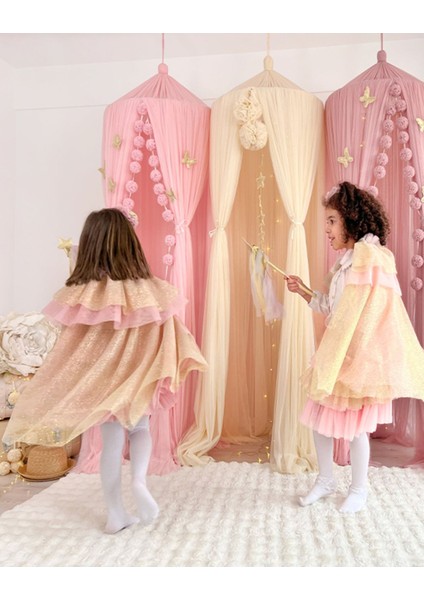 Pembe Sihirli Peri Pelerini ve Taç Seti, Masal Düğün ve Partiler Için Harika Seçim indirimleri