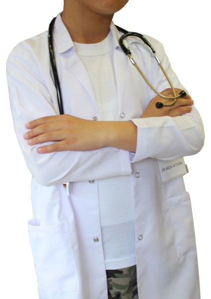 Uniseks Çocuk Doktor Önlüğü, Beyaz, Rahat ve Şık Tasarım. fiyatları