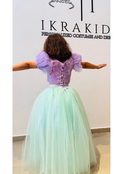 Mor Kız Çocuk Deniz Kızı Kostümü, Şık ve Rahat Elbise, Deniz Temalı Çocuk Kıyafeti fiyatları