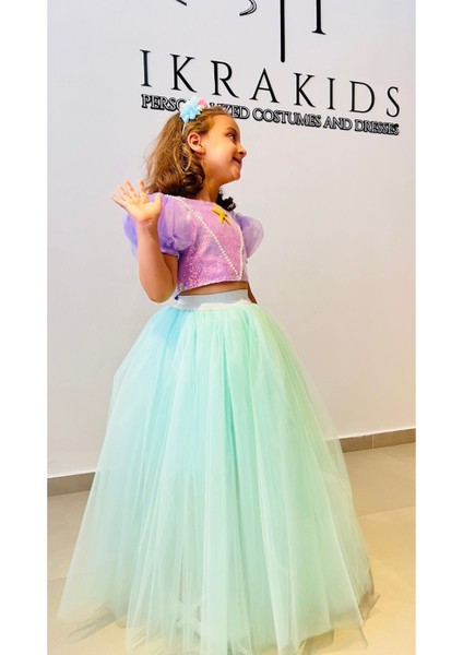 Mor Kız Çocuk Deniz Kızı Kostümü, Şık ve Rahat Elbise, Deniz Temalı Çocuk Kıyafeti fırsatları