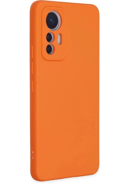 Xiaomi Mi 12 Lite Kılıf Nano Içi Kadife Silikon - Turuncu fiyatları