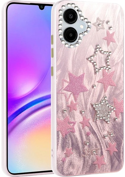 Samsung Galaxy A06 Kılıf Parlak Desenli Taşlı Azn-Blade