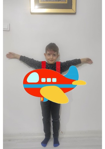 Kelebek ve Uçak Temalı Renkli Çocuk Kıyafeti, Eğlenceli Öğrenme Oyunu