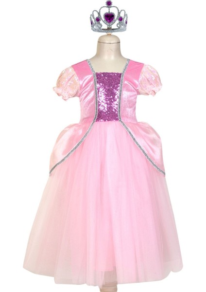 Rüya Pembe Prenses Kostümü, Kız Çocukları Için Parti ve Doğum Günü Şıklığı