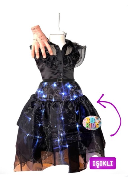 Işıklı Elbise ve Kostüm Seti, Siyah, Şık ve Eğlenceli Gece Kıyafeti Seçeneği