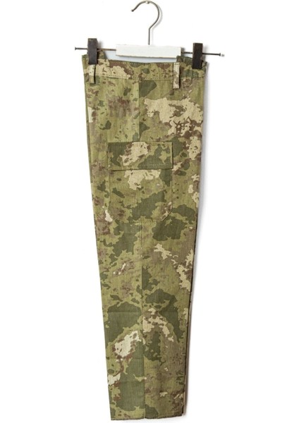 Renkli Uzun Kollu Çocuk Asker Kostüm Takımı, Kamuflaj Desenli, Eğlenceli ve Şık fırsatları