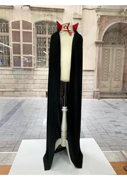 Erkek Çocuk Siyah Pelerin, Cadılar Bayramı ve Halloween Için 3-16 Yaş Uygun