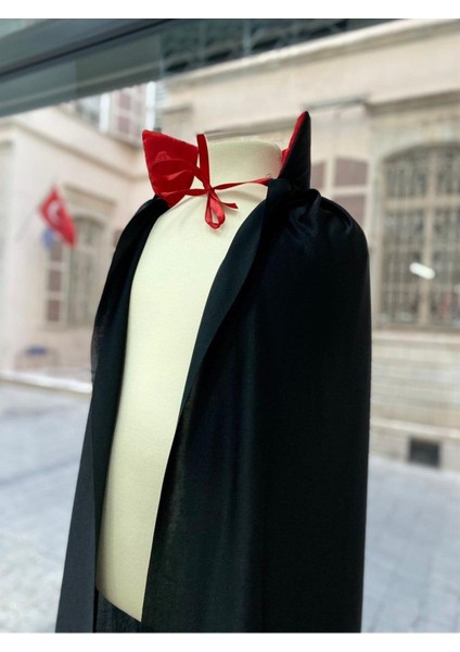 Erkek Çocuk Siyah Pelerin, Cadılar Bayramı ve Halloween Için 3-16 Yaş Uygun modelleri