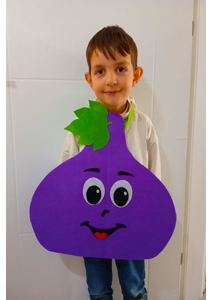 Mor Unisex Çocuk Meyve Kostümü, Kreş ve Anaokulu Etkinlikleri Için Ideal fiyatları