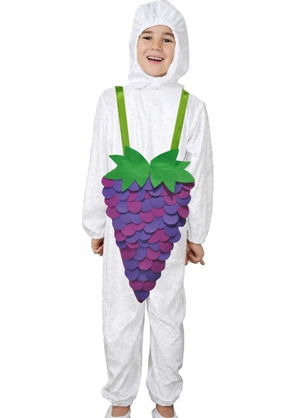 Erkek Çocuk Üzüm Temalı Renkli Kostüm, Eğlenceli ve Rahat Giysi