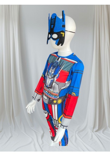 Çocuk Transformer Temalı Renkli Kostüm, Tulum ve Maske, 3-8 Yaş Için Ideal Seçim fırsatları
