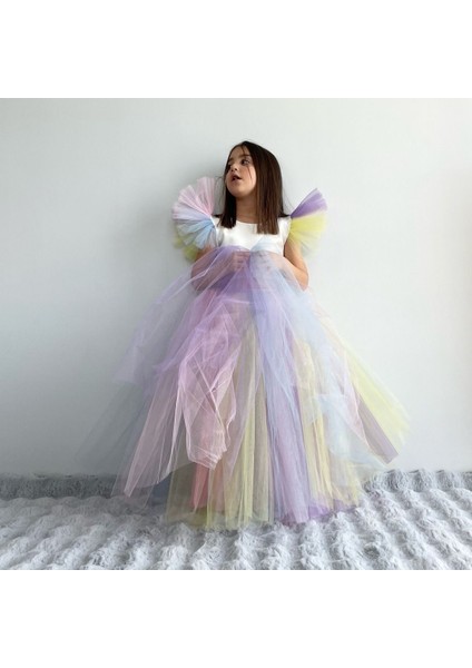 Renkli Unicorn Kostüm Doğum Günü Elbisesi, Şık ve Eğlenceli Giyim Seçeneği modelleri