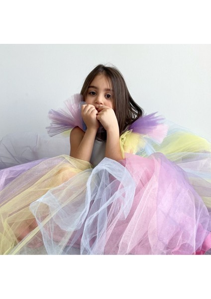 Renkli Unicorn Kostüm Doğum Günü Elbisesi, Şık ve Eğlenceli Giyim Seçeneği fırsatları