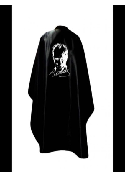 Çocuklar Için Siyah Atatürk Baskılı Pelerin, 4-14 Yaş Arası, Şık ve Rahat Tasarım