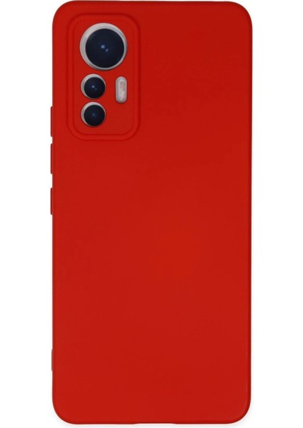 Xiaomi Mi 12 Lite Kılıf Nano Içi Kadife Silikon - Kırmızı
