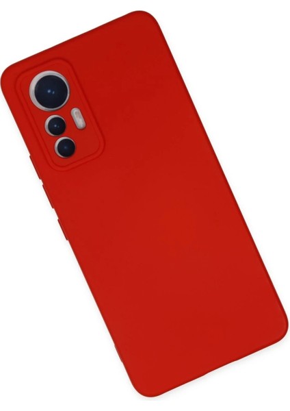 Xiaomi Mi 12 Lite Kılıf Nano Içi Kadife Silikon - Kırmızı modelleri