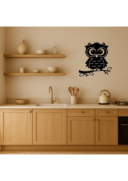 Doğal Yaşam Temalı Baykuş Dekoratif Mdf Tablo - TOA7724-8182 fiyatları