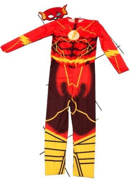 Kırmızı Erkek Çocuk Flash Kostüm, Maskeli, Eğlenceli ve Renkli Tasarım fiyatları