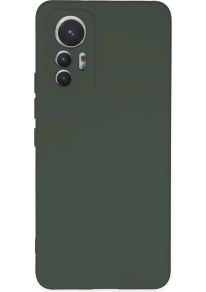 Xiaomi Mi 12 Lite Kılıf Nano Içi Kadife Silikon - Koyu Yeşil