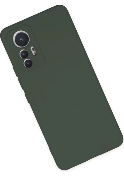 Xiaomi Mi 12 Lite Kılıf Nano Içi Kadife Silikon - Koyu Yeşil modelleri