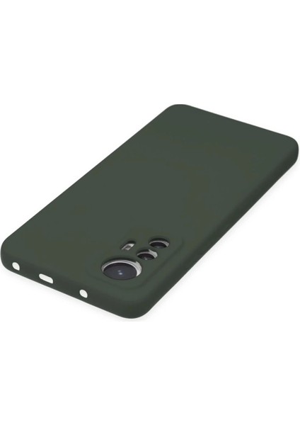 Xiaomi Mi 12 Lite Kılıf Nano Içi Kadife Silikon - Koyu Yeşil fırsatları