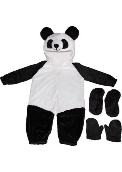 Sevimli Bebek Panda Kostümü, Rahat ve Şık Tasarım, Yumuşak ve Hafif Malzeme