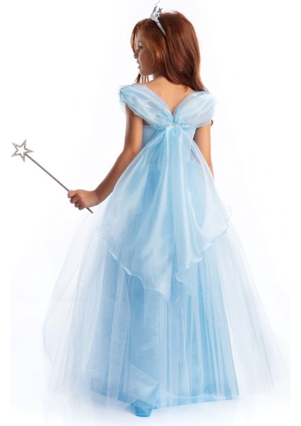 Mavi Sindirella Kız Çocuk Kostümü, Parti ve Doğum Günü Için Rüya Gibi Seçenek fiyatları