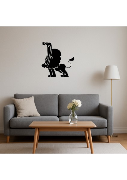 Kükreyen Aslan Dekoratif Duvar Tablosu - TOA5745-3129 fırsatları